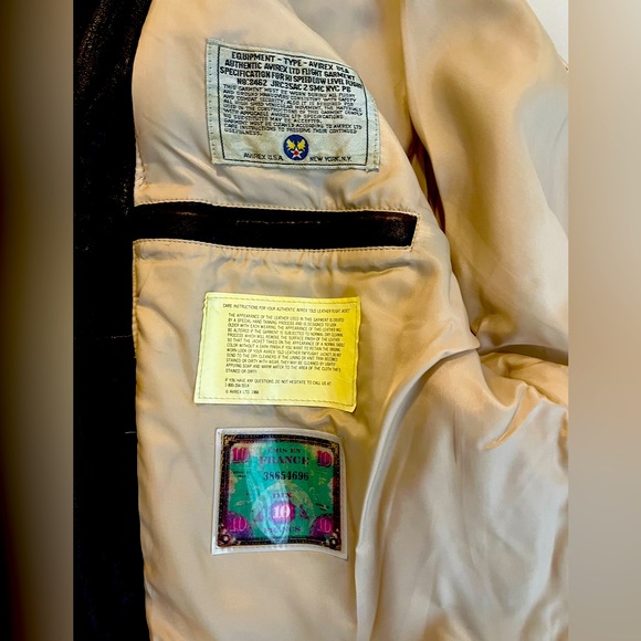 Vintage Avirex Leather Pilot Bomber Jacket - Picture 2 of 10